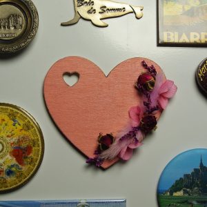 Magnet Cœur de Rosier