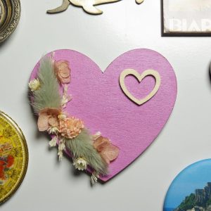 Magnet Cœur Mauve