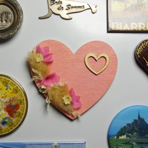 Magnet Cœur Rose